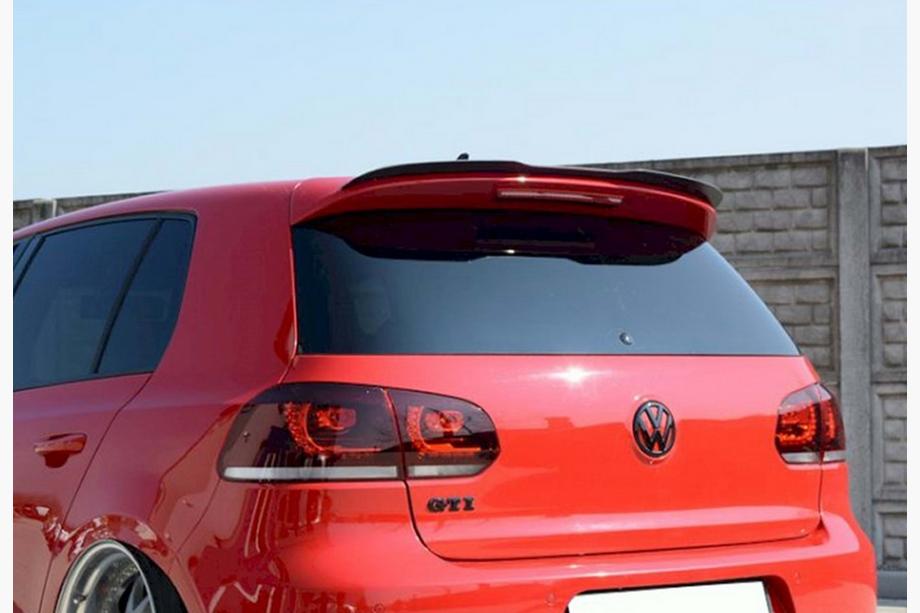 Volkswagen Golf 6 2008–2014 Spojler DPT V-4 (HB, čierny lesklý) Image