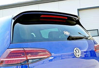 Volkswagen Golf 7/E-Golf 2012–2020 Spojler DPT V-9 (pre GTI / R HB, čierny lesk) fotografia 1