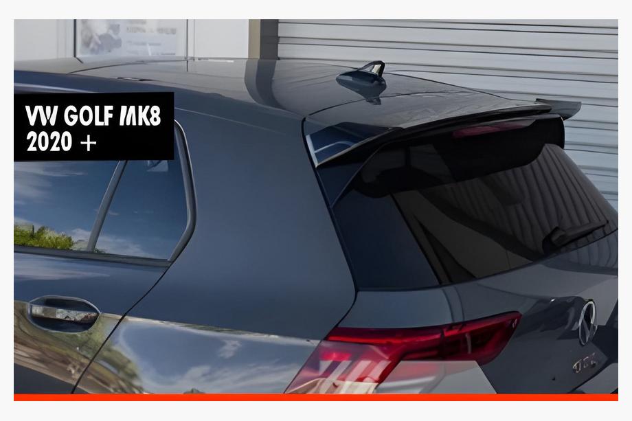 Volkswagen Golf 8 2019– Spojler DPT V-2 (HB, čierny vysoký lesk) Image