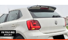 Volkswagen Polo 2010–2017 Spojler DPT V-5 (HB, čierny lesklý) fotografia 1