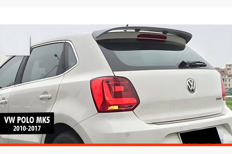 Volkswagen Polo 2010–2017 Spojler DPT V-5 (HB, čierny lesklý) Image
