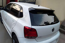 Volkswagen Polo 2010–2017 Spojler DPT V-6 (HB, čierny vysoký lesk) fotografia 1