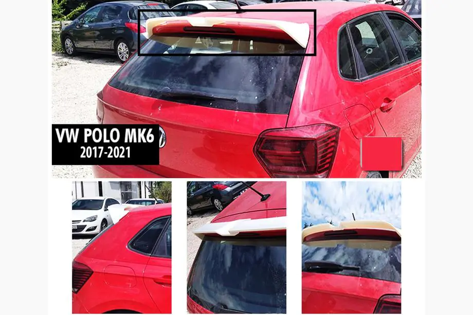 Volkswagen Polo 2017– Spojler DPT V-4 (2017-2021, HB, lesklá čierna) Image