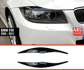 BMW 3 rad E90/E91 2005–2011 DPT mračítka na svetlá (2 ks, čierny lesk) fotografia 1