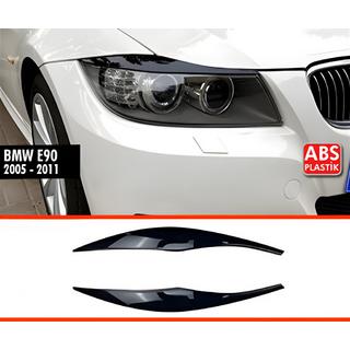 DPT mračítka na svetlá (2 ks, čierny lesk) BMW 3 rad E90/E91 2005–2011 fotografia 1