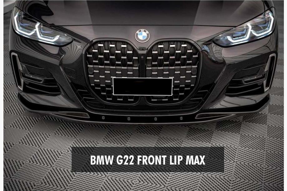 BMW 4. séria G22/23/26 2020– Predný lip DPT V-1 (pre G22/G23, lesklá čierna) Image