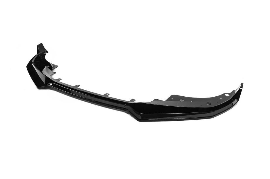 BMW 4. séria G22/23/26 2020– Predný lip spojler DPT V-2 (pre G22/G23, čierny lesk) Fotografia 5