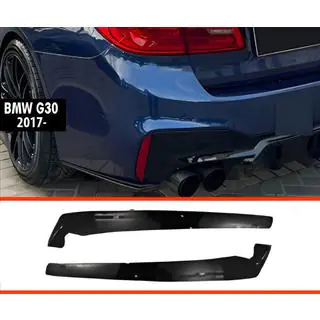 Zadné FLAP nadstavce DPT (pre M-Sport/M5 F90, čierny lesk)