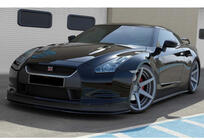 Nissan GT-R 2008–2025 DPT predný lip spojler (lesklá čierna) fotografia 4