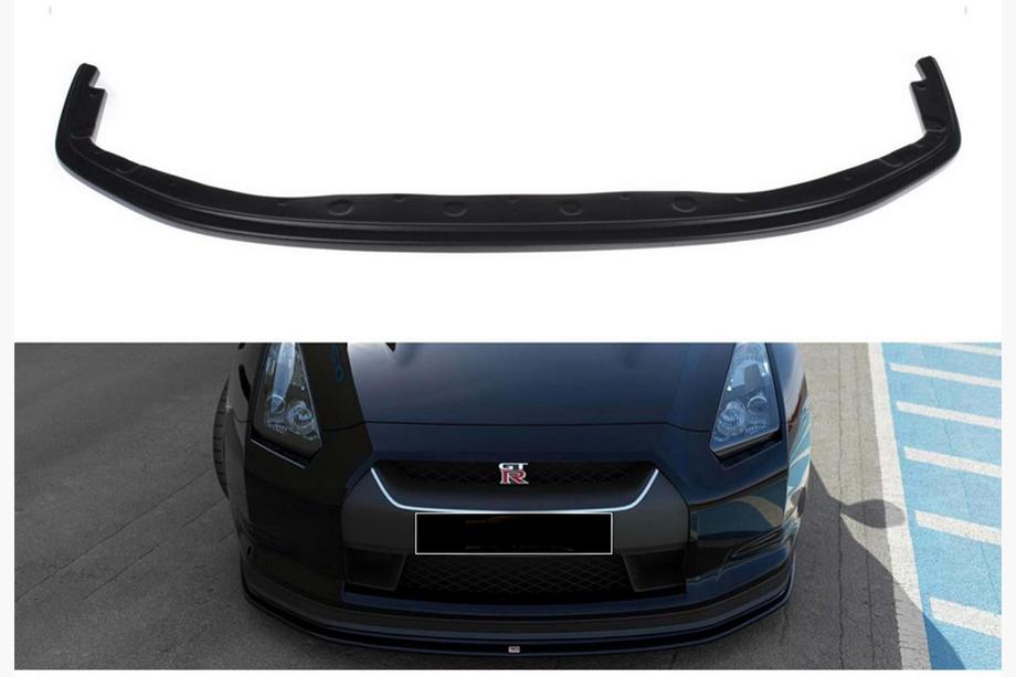 Nissan GT-R 2008–2025 DPT predný lip spojler (lesklá čierna) Image