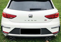 Seat Leon 2013–2020 Kanardy na zadný nárazník DPT (2017-2020, 2 ks, čierny lesk) fotografia 2
