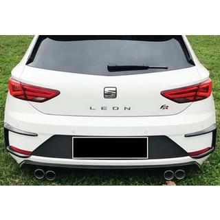 Kanardy na zadný nárazník DPT (2017-2020, 2 ks, čierny lesk) Seat Leon 2013–2020 fotografia 2