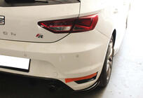 Seat Leon 2013–2020 Zadné FLAP nadstavce DPT (čierny lesk) fotografia 1
