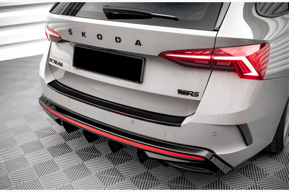 Skoda Octavia IV A8 2020– Zadný difúzor DPT (lesklá čierna) Fotografia 1