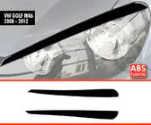 Volkswagen Golf 6 2008–2014 DPT mračítka na svetlá (2 ks, čierny lesk) fotografia 1