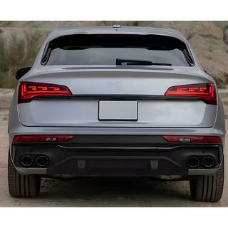 Zadný difúzor (2020-2024, s koncovkami výfuku Black) Audi Q5 2017–2025 fotografia 3