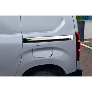 Nerezové lišty na posuvné dvere (2 ks) Toyota Proace City 2016– fotografia 2