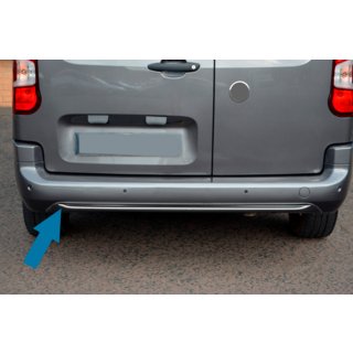 Chrómová ochranná lišta zadného nárazníka Omsa Line Citroen Berlingo/Multispace 2018– fotografia 4