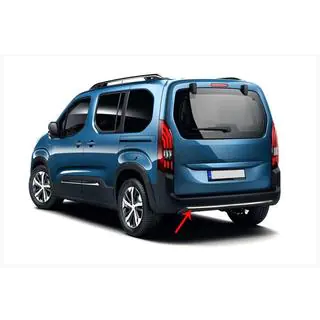 Chrómová ochranná lišta zadného nárazníka Omsa Line Toyota Proace City 2016– fotografia 2