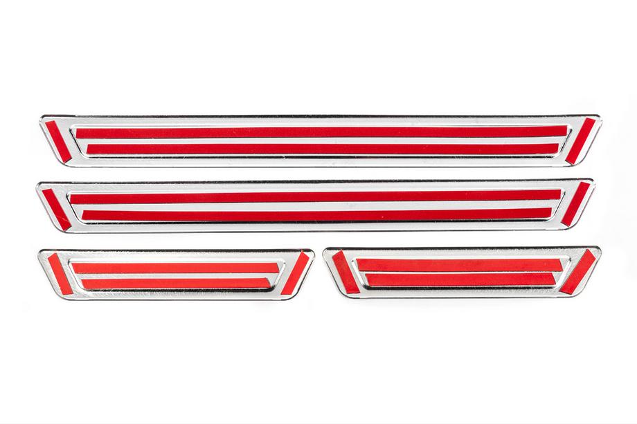 Volkswagen Univerzálne kryty prahov Volkswagen V-1 (4 ks, nehrdzavejúca oceľ) Fotografia 6