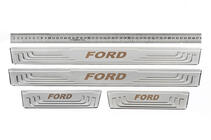 Ford Univerzálne kryty prahov Ford V-2 (4 ks, nehrdzavejúca oceľ) fotografia 1
