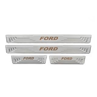 Univerzálne kryty prahov Ford V-2 (4 ks, nehrdzavejúca oceľ) fotografia 2