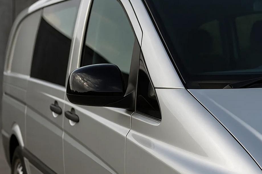 Mercedes Vito W639 2004–2014 Kryty zrkadiel čierne (2004-2010, nerez) Fotografia 1