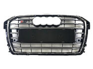 Audi A1 2010–2018 Predná maska S-style (2014-2018, čierna s chrómom) fotografia 1
