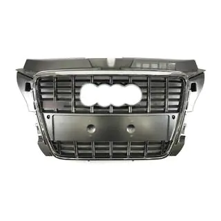 Predná maska S-style (2008-2012, sivá s chrómom) Audi A3 2003–2012 fotografia 1