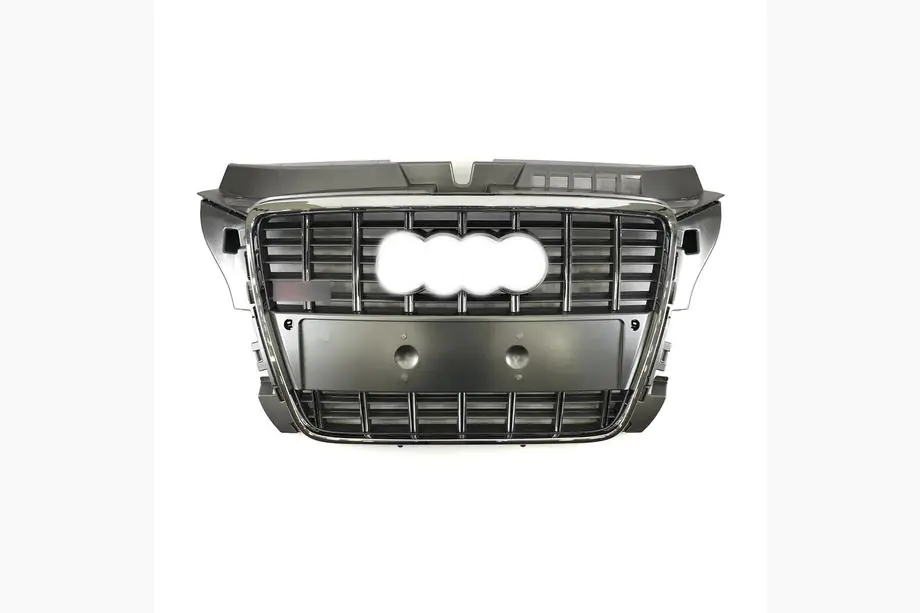 Audi A3 2003–2012 Predná maska S-style (2008-2012, sivá s chrómom) Image