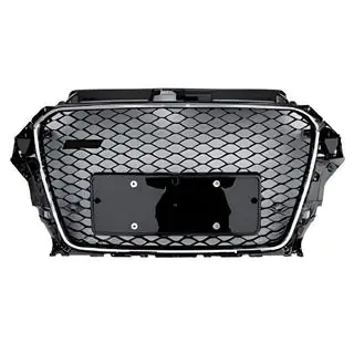 Predná maska RS-style (2012-2016, čierna s chrómom) Audi A3 2012–2020