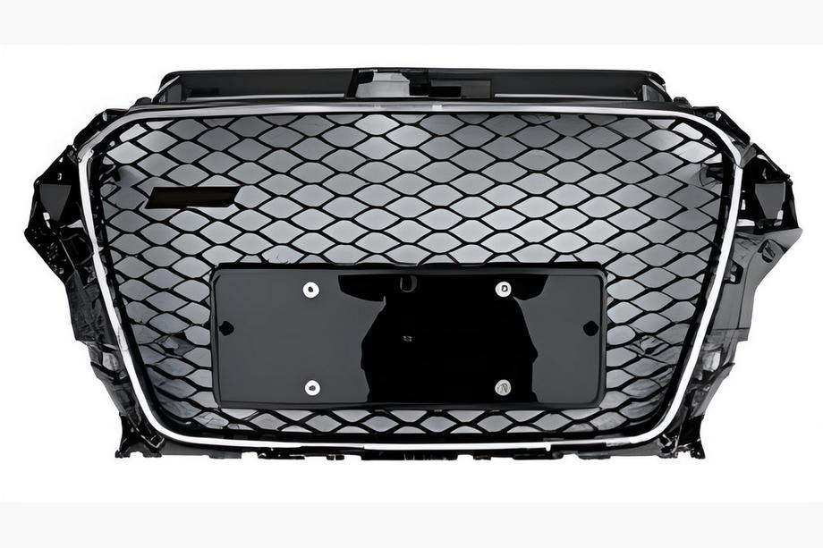 Audi A3 2012–2020 Predná maska RS-style (2012-2016, čierna s chrómom) Image