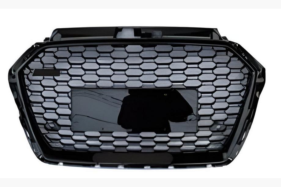 Audi A3 2012–2020 Predná maska RS-style (2016-2020, bez loga, čierna) Image