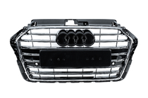 Audi A3 2012–2020 Predná maska S-style (2016-2020, čierna s chrómom) fotografia 1