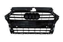 Audi A3 2012–2020 Predná maska S-style (2016-2020, čierna s chrómom) fotografia 4