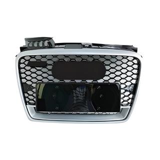Predná maska RS-style V-1 (čierna s chrómom) Audi A4 B7 2004–2008