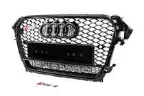 Audi A4 B8 2007–2015 Predná čierna maska chladiča v štýle RS s nápisom Quattro (2012-2015) fotografia 3