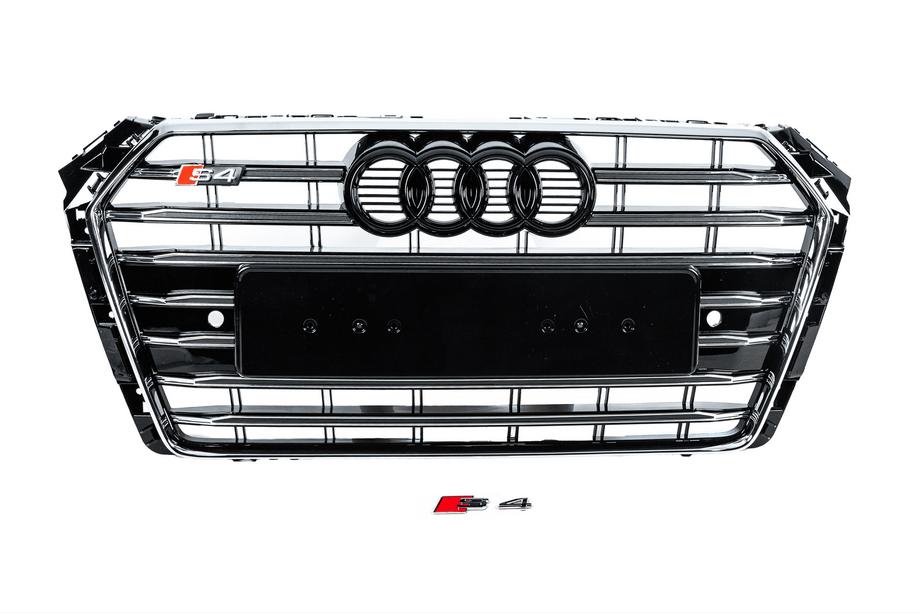 Audi A4 B9 2015–2024 Predná maska S-style (2015-2019, chróm+čierna) Image