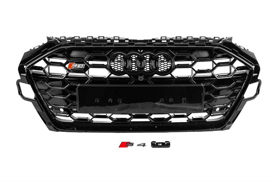 Audi A4 B9 2015–2024 S-style predná maska (2019-2024, čierna) Image
