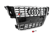 Audi A5 2007–2015 Predná maska chladiča S-style (2007-2011, čierna s chrómom) fotografia 3