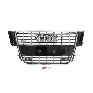 Predná maska chladiča S-style (2007-2011, čierna s chrómom) Audi A5 2007–2015 fotografia 1