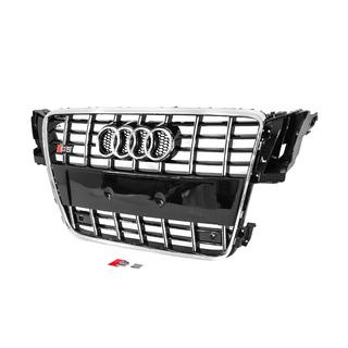 Predná maska chladiča S-style (2007-2011, čierna s chrómom) Audi A5 2007–2015 fotografia 2