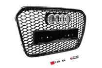 Audi A6 C7 2011–2017 Predná čierna maska RS-style (2011-2014) fotografia 2