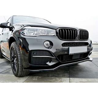 Predný lip spoiler DPT V-1 (pre M-Sport, čierny lesk) BMW X5 F15 2013–2018 fotografia 3