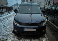 Volkswagen Caddy 2010–2015 Predný lip spojler nárazníka Niken Black (ABS) fotografia 2