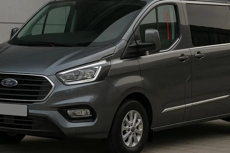 Ford Custom 2023– Ozdobné lišty okien (2 ks, nerez) Image