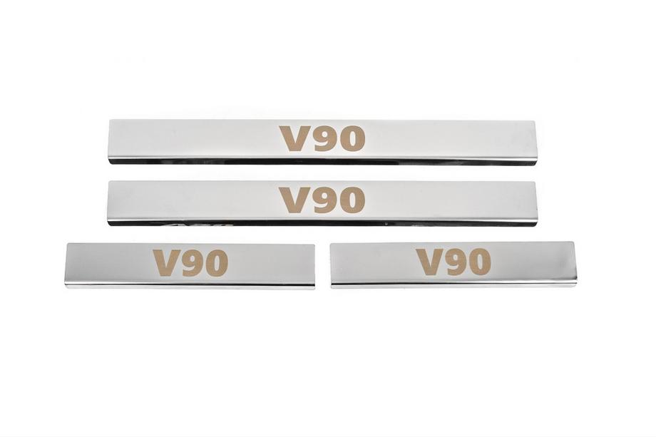 Volvo S90/V90 2016– Nástupné lišty Carmos (4 ks, nerez) Image