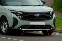 Ford Courier 2023– Chrómová ochranná lišta na predný nárazník (1 ks, nerez) fotografia 3
