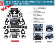 Mercedes G class W463 1990–2018 Facelift kit pre W465 2025 G63 fotografia 78