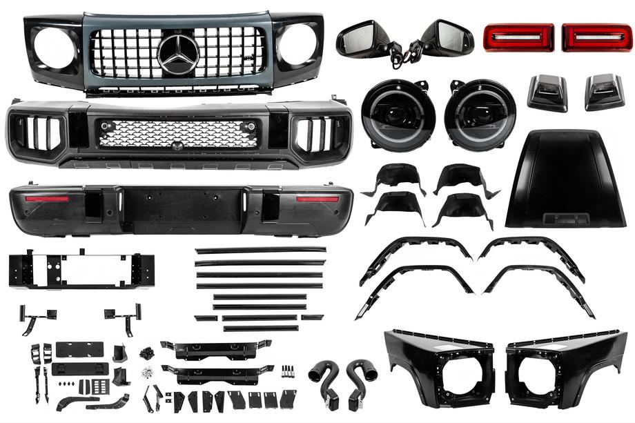 Mercedes G class W463 1990–2018 Facelift kit pre W465 2025 G63 Image